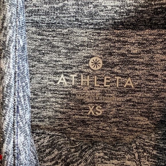 Athleta Running Wild Half Zip Colorblock 1/2 Zip Gray Navy Red Size XS - Picture 8 of 12
